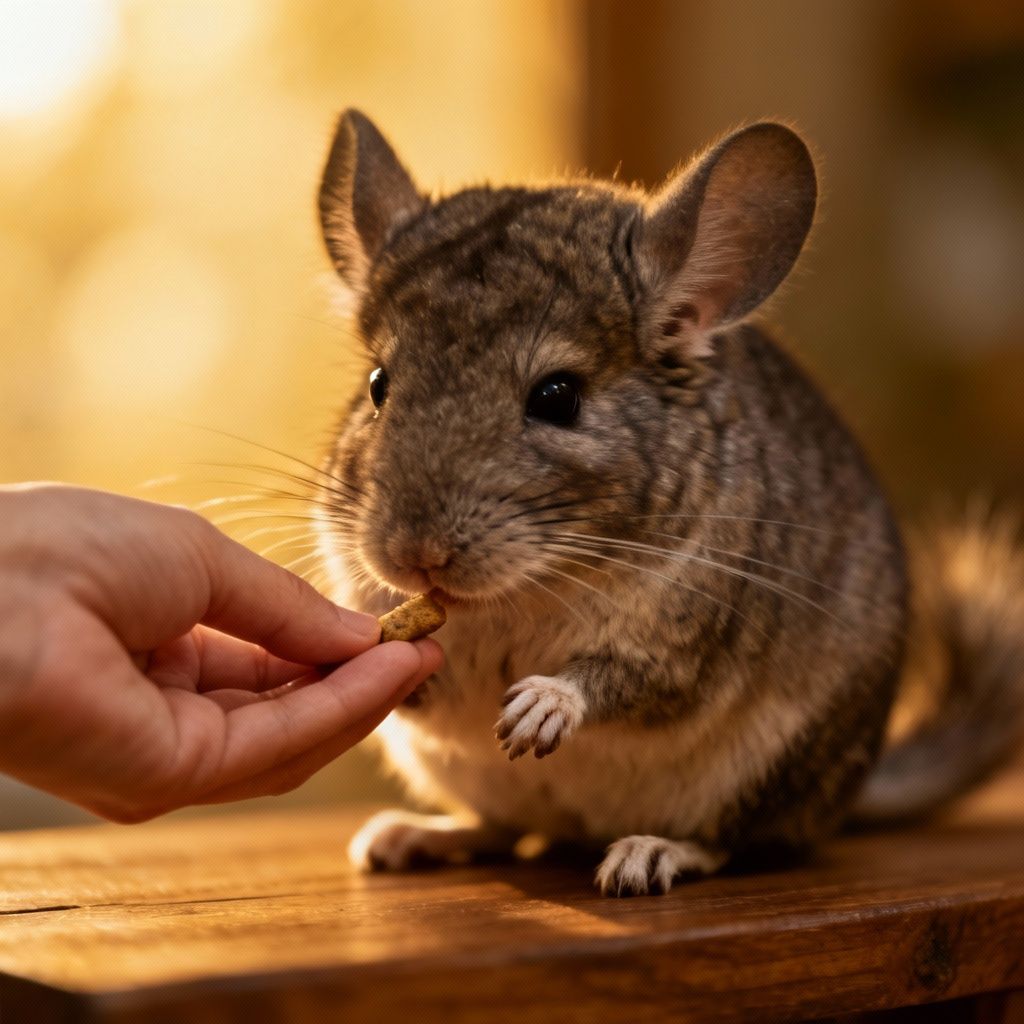 رام کردن چینچیلای بالغ